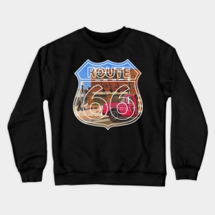 Corner in Winslow Arizona, Route 66, Eagles song Take it Easy - WelshDesigns Crewneck Sweatshirt